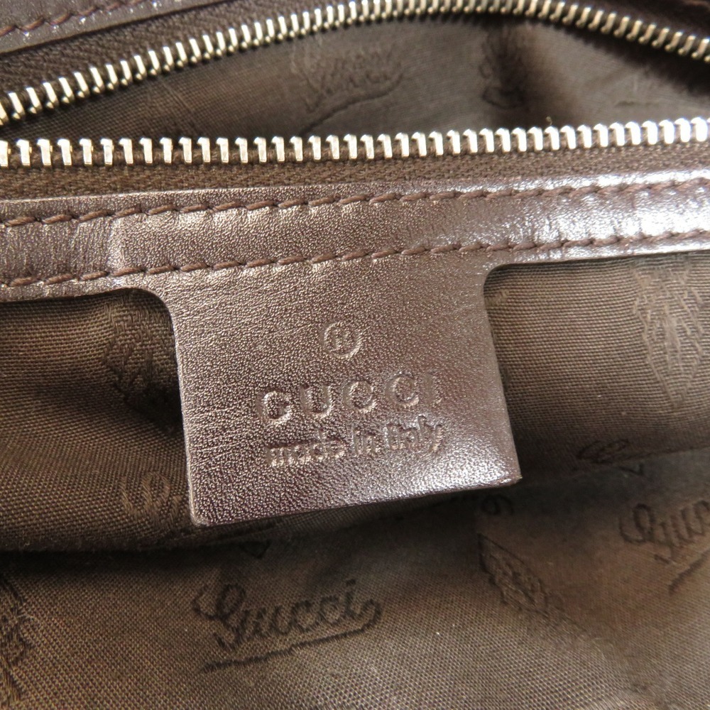 Gucci Twins GG Brown Tote Canvas Bag Shoulder - Picture 6 of 10